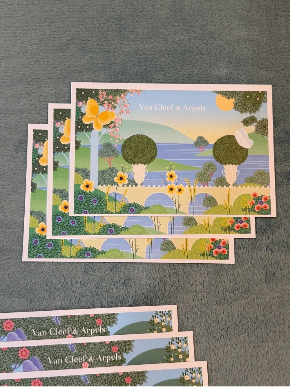 VAN CLEEF & ARPELS SET OF 21 POSTCARDS ROCKEFELLER CENTER SPRING 2026